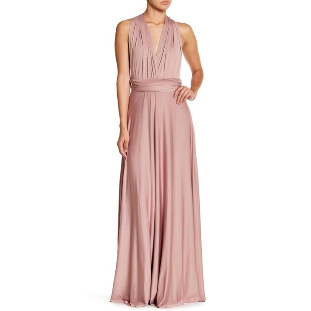Multi wrap maxi gown